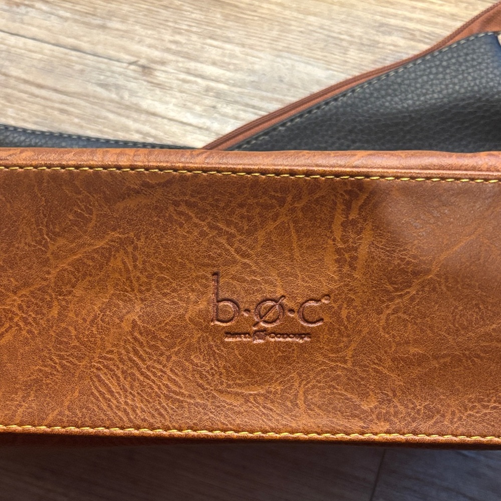 Born Concept Black and Brown Crossbody Bag Purse - Picture 4 of 10